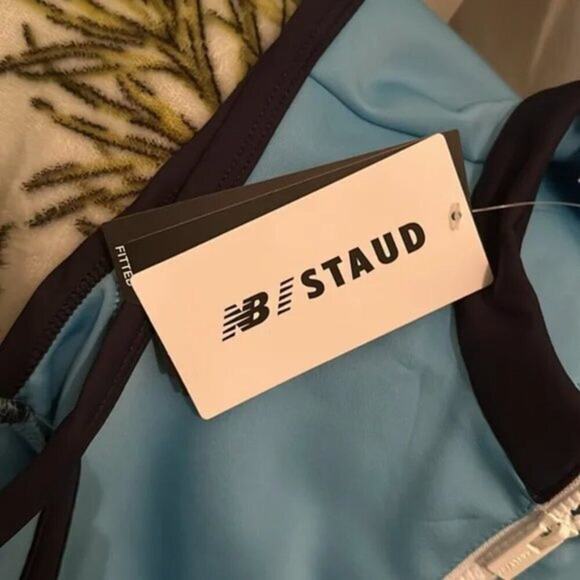 New Balance x Staud Neoprene Alaskan Blue Crop Top M - Picture 5 of 5